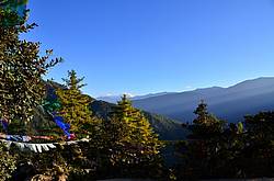 Das Klima im Winter ist trocken in Bhutan 
