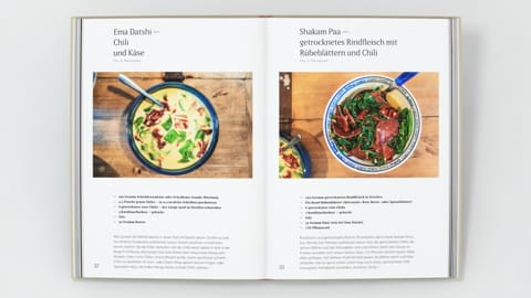 Unser Buch Glück mit Rezepten aus Bhutan 